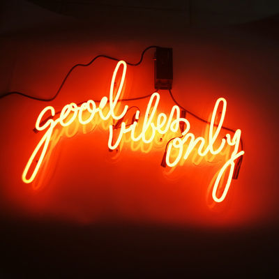 Van het de Douaneneon van de bardecoratie 10kv het Teken Goede Vibes slechts met Acrylraad