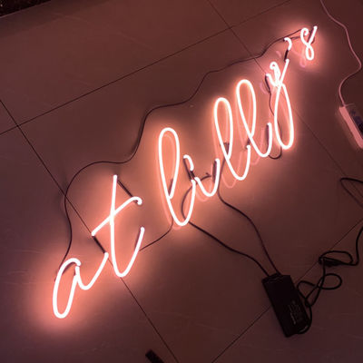 Adverterend van het het Neonteken van de Bardouane de Lichte Doos met Rugplankmuur zet op