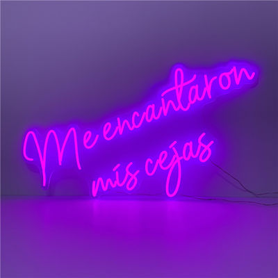 Van het purpere Flexibele LEIDENE Opgezette de Muur Neonteken Verlicht 51200 Uren