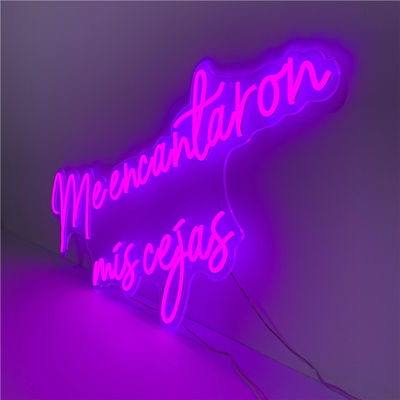 Van het purpere Flexibele LEIDENE Opgezette de Muur Neonteken Verlicht 51200 Uren