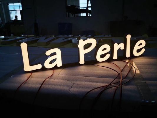 Vervaardigd van het de Brieventeken van het Metaalkanaal 3D Geleid Licht het Vakje Teken