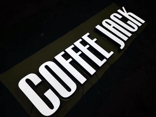 Vervaardigd van het de Brieventeken van het Metaalkanaal 3D Geleid Licht het Vakje Teken