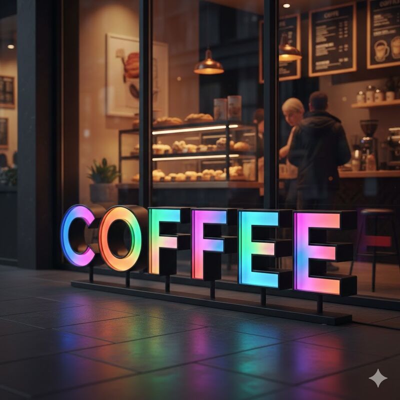 50000 uur Levensduur LED-kanaalbriefbord Type-kanaalbriefbord Perfect voor detailhandel advertenties en signage oplossingen